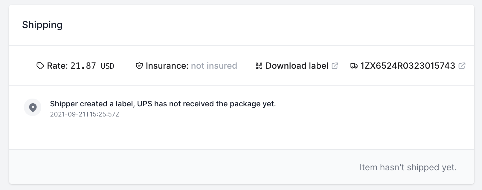 Buy and send the shipping labelYou can directly send the label to your customer via email from your admin account