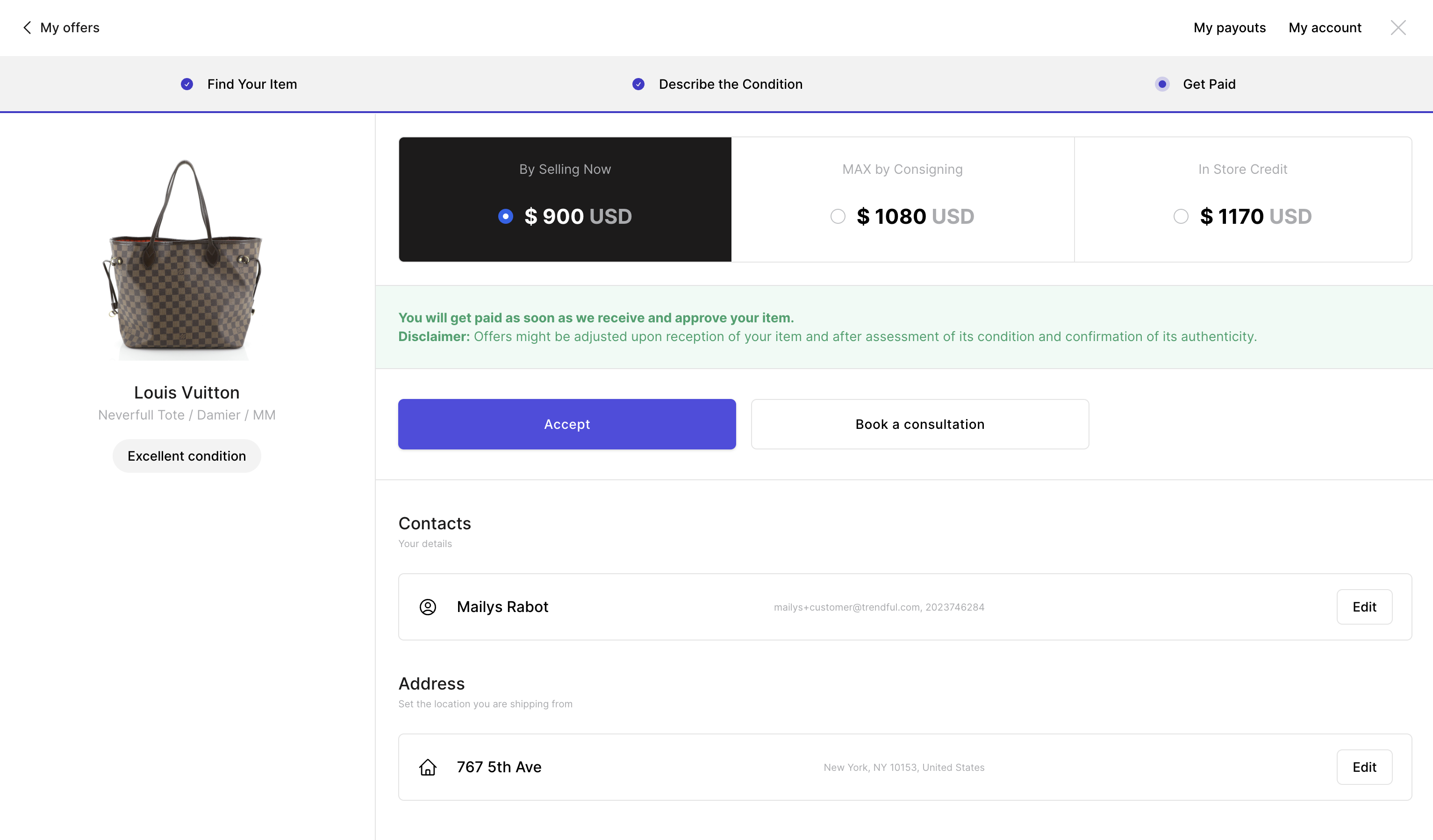 If you offer instant pricing through Trendful, your customers can accept offers as soon as they identify their item and describe its…